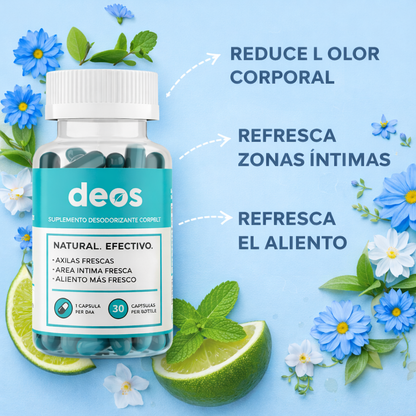 DEOS - SUPLEMENTO DESODORANTE CORPORAL INTERNO